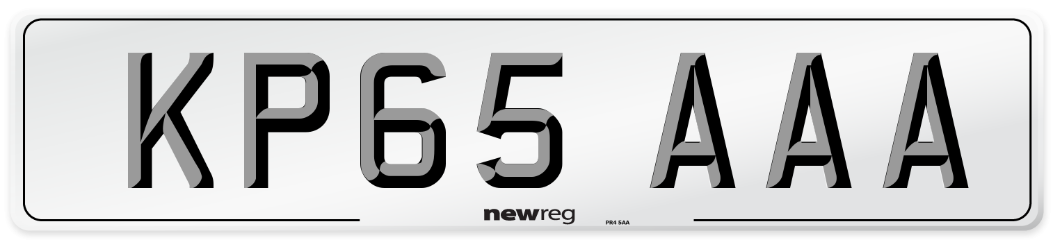 KP65 AAA Number Plate from New Reg